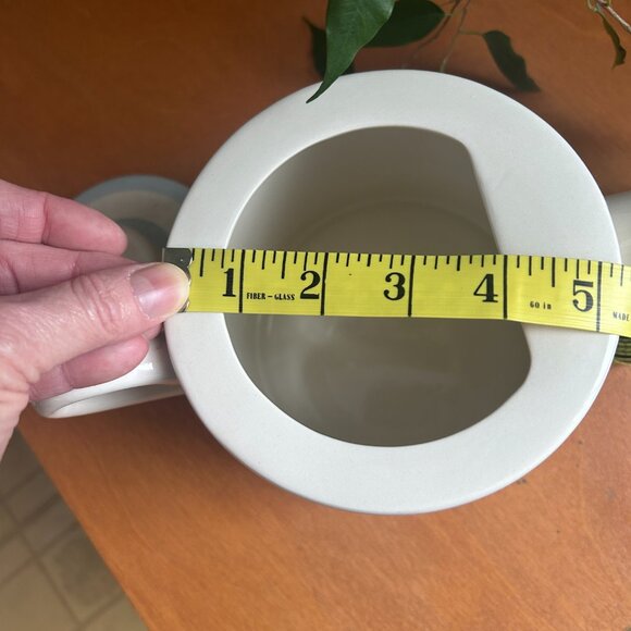 Gluckstein Home Teapot 6 cups Blue and White Stripe Hampton Villa Charlotte - Picture 2 of 4